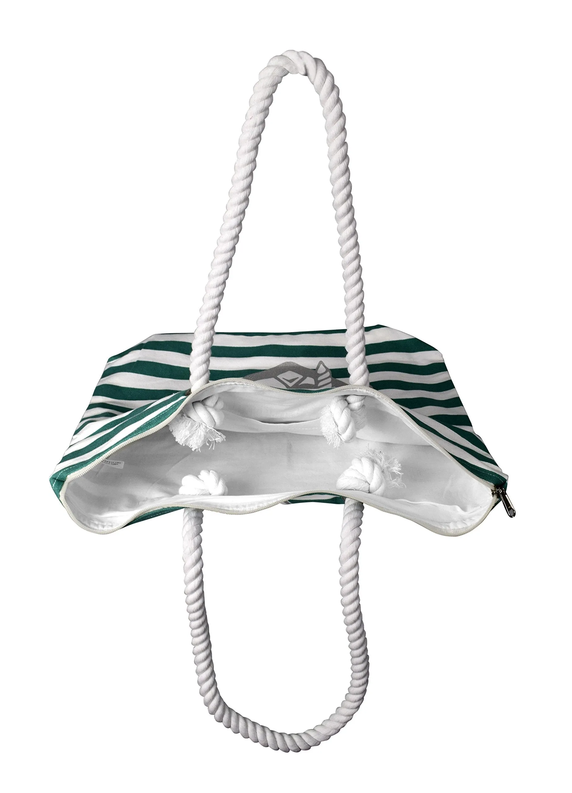 100% Cotton Anchor Print Canvas Beach Tote