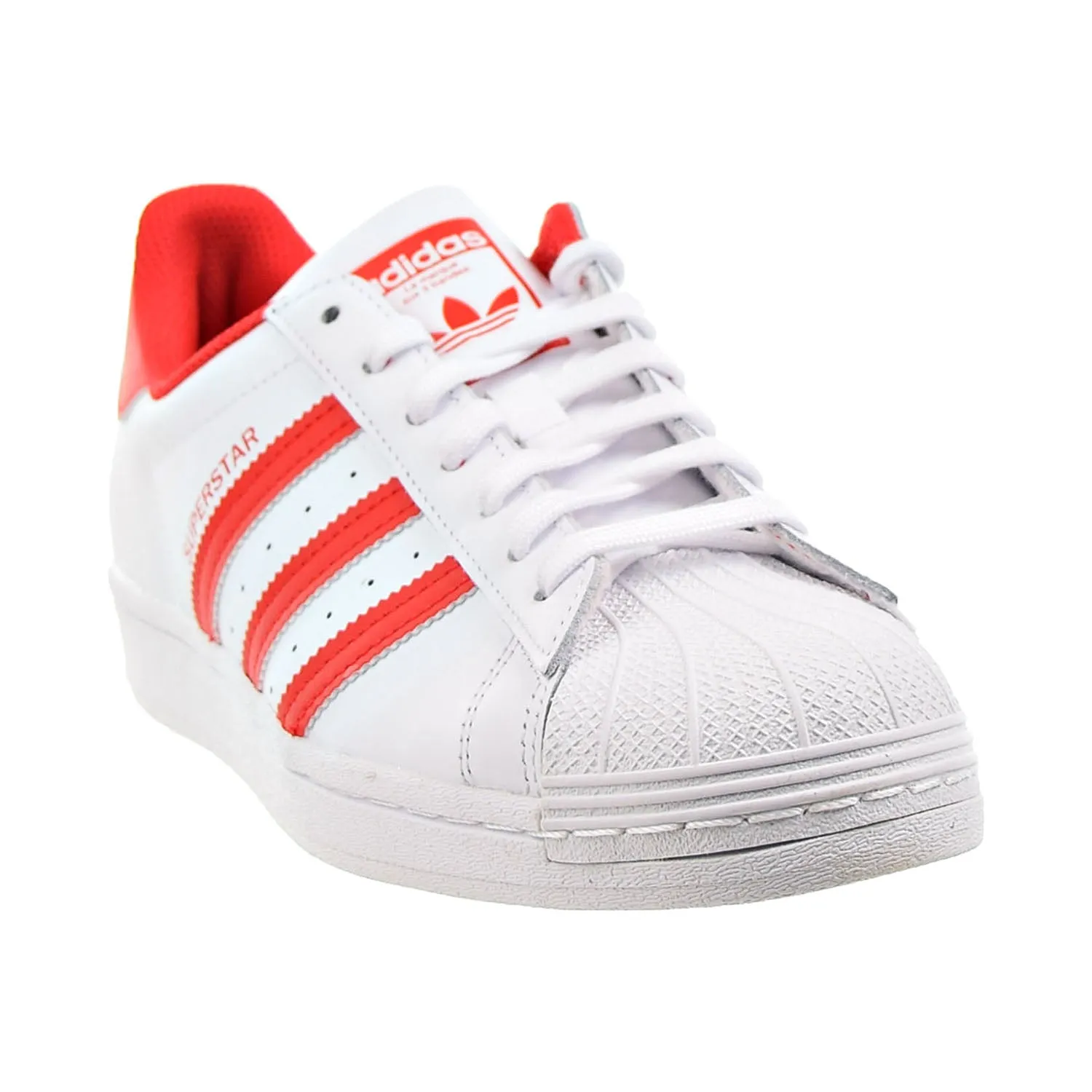 Adidas Superstar Men's Shoes Cloud White-Vivid Red