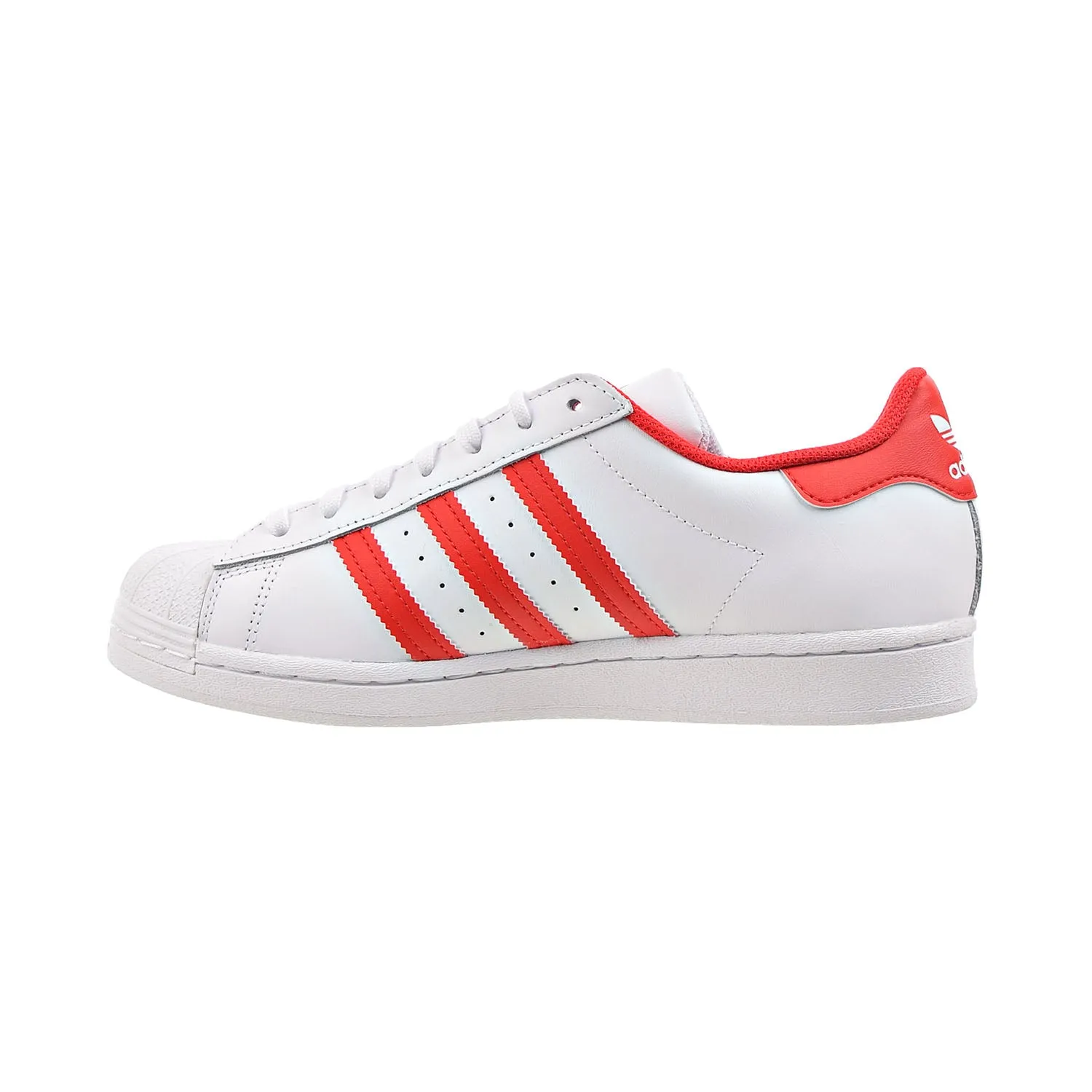 Adidas Superstar Men's Shoes Cloud White-Vivid Red