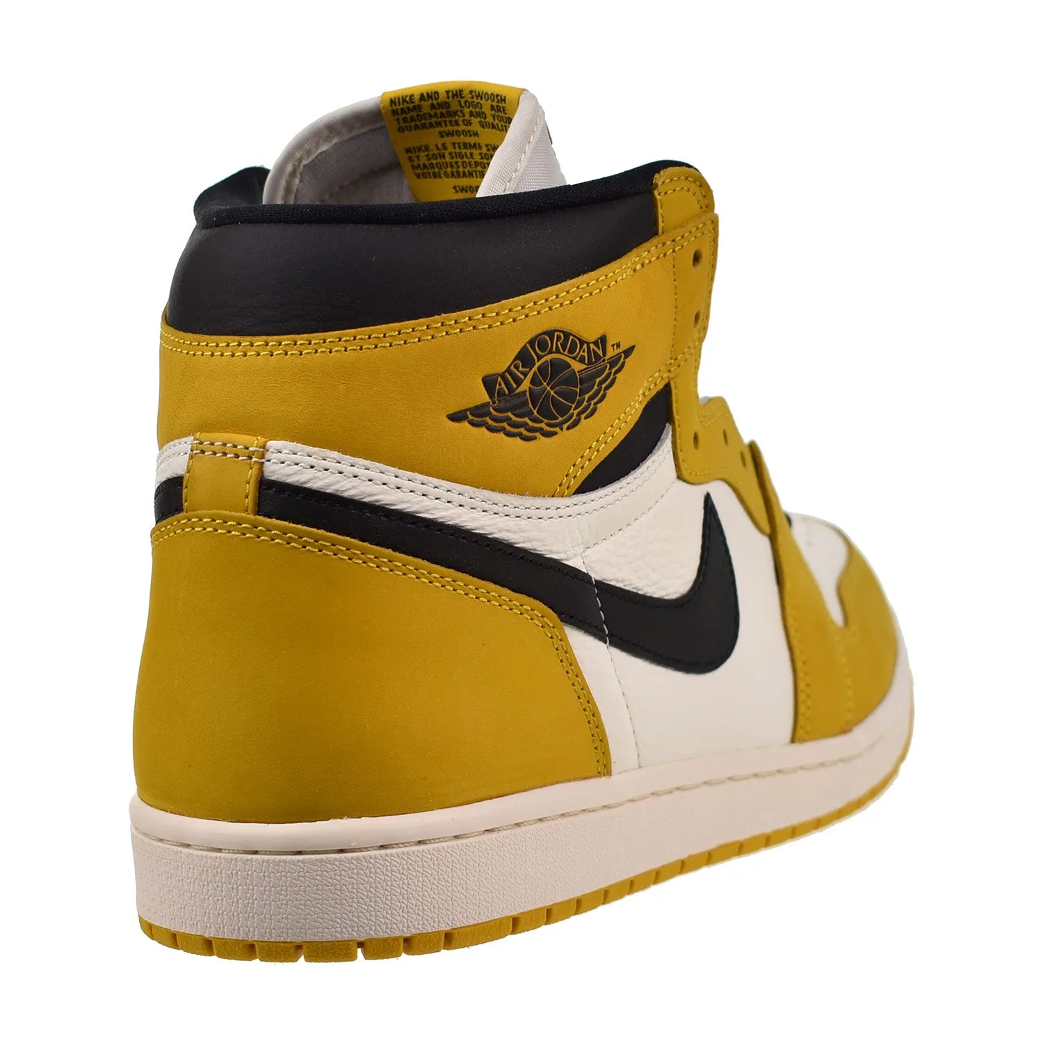 Air Jordan 1 High OG Men's Shoes Yellow Ochre-Black-Sail