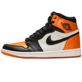 Air Jordan 1 WMNS Satin 'Shattered Backboard' Orange Black