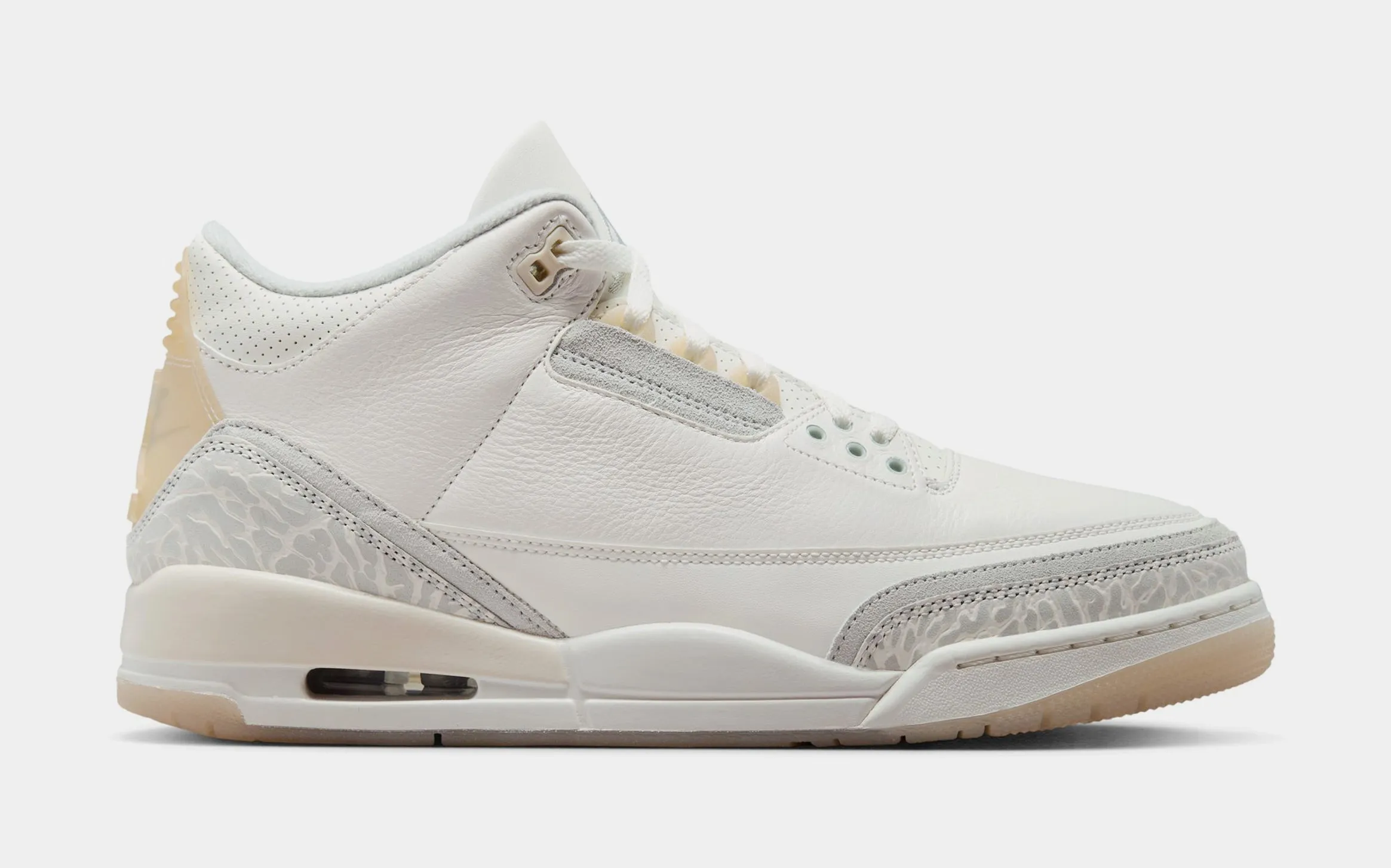 Air Jordan 3 Retro Craft Ivory Mens Lifestyle Shoes (Ivory/Grey)