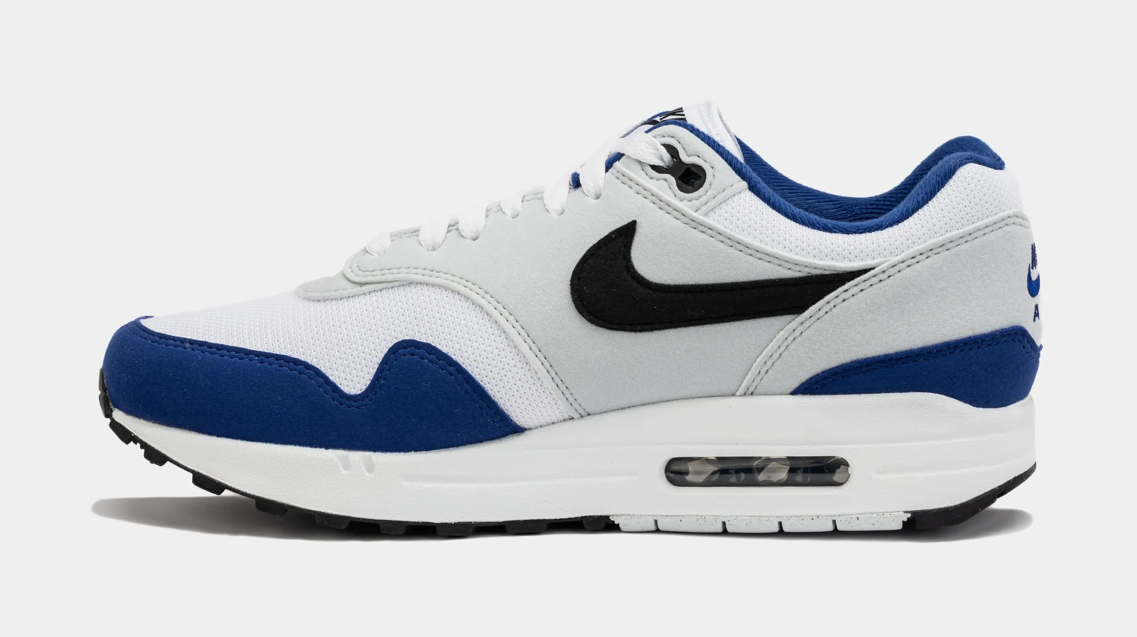 Air Max 1 Deep Royal Blue Mens Running Shoes (White/Blue)