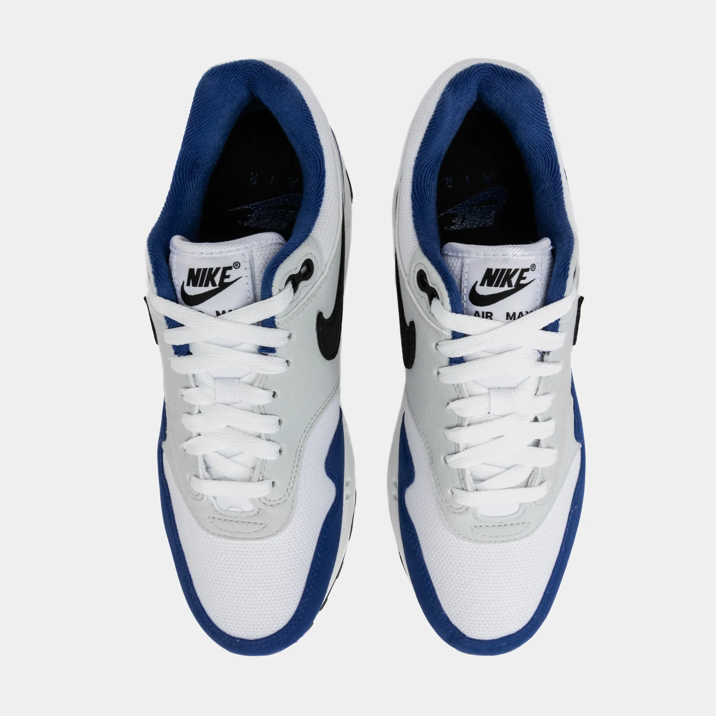 Air Max 1 Deep Royal Blue Mens Running Shoes (White/Blue)