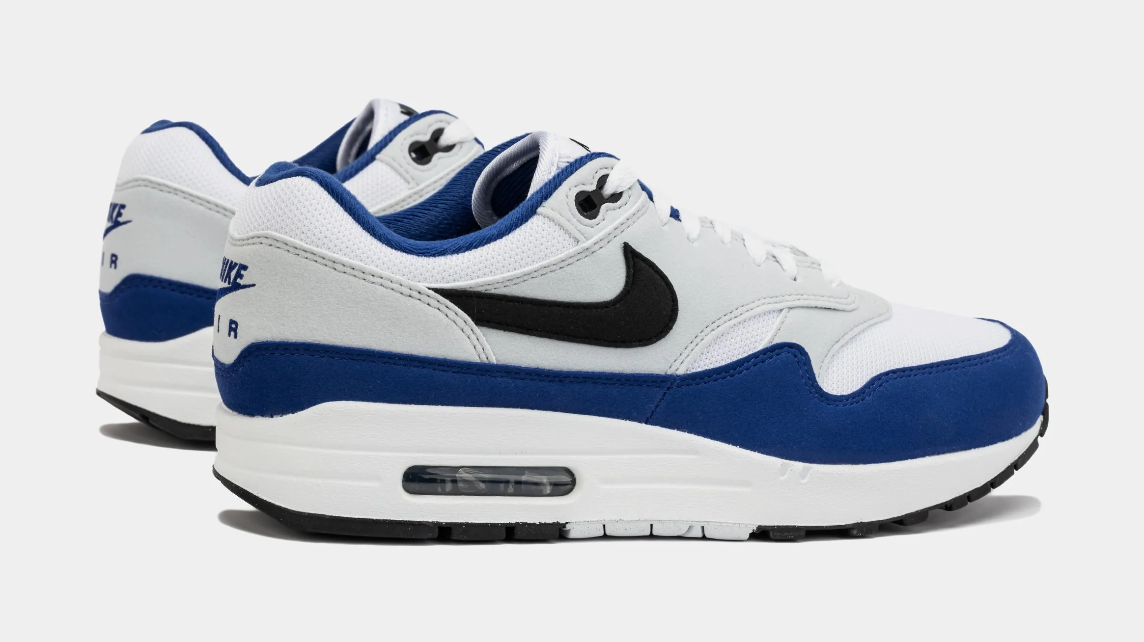 Air Max 1 Deep Royal Blue Mens Running Shoes (White/Blue)