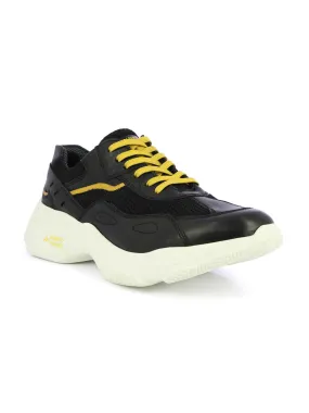 Alberto Torresi Black Laceup Sports Shoes