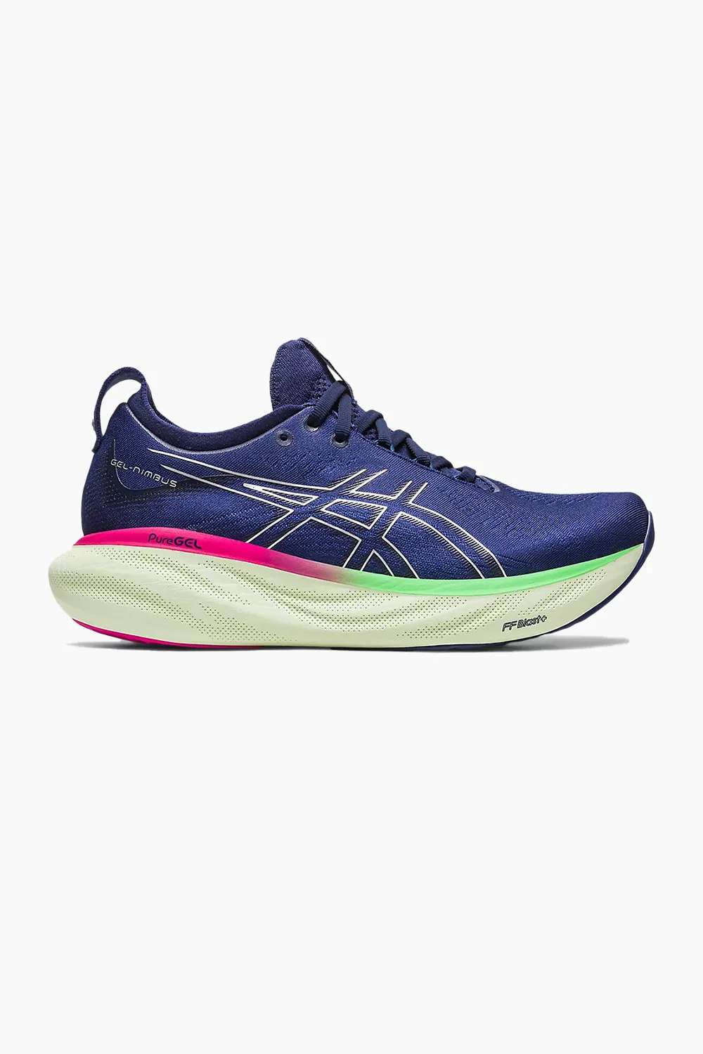 ASICS Women's Gel Nimbus 25 in Indigo Blue/Pure Silver