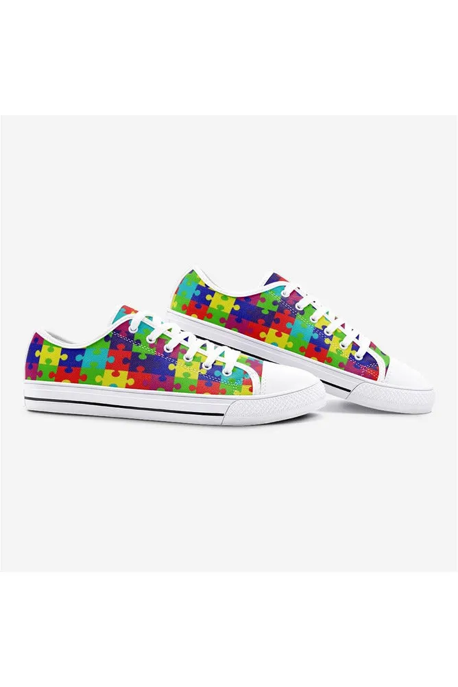 Autism Awareness Unisex Low Top Canvas Shoes