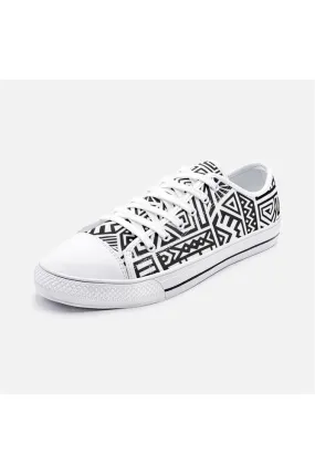 Aztec Warrior Unisex Low Top Canvas Shoes