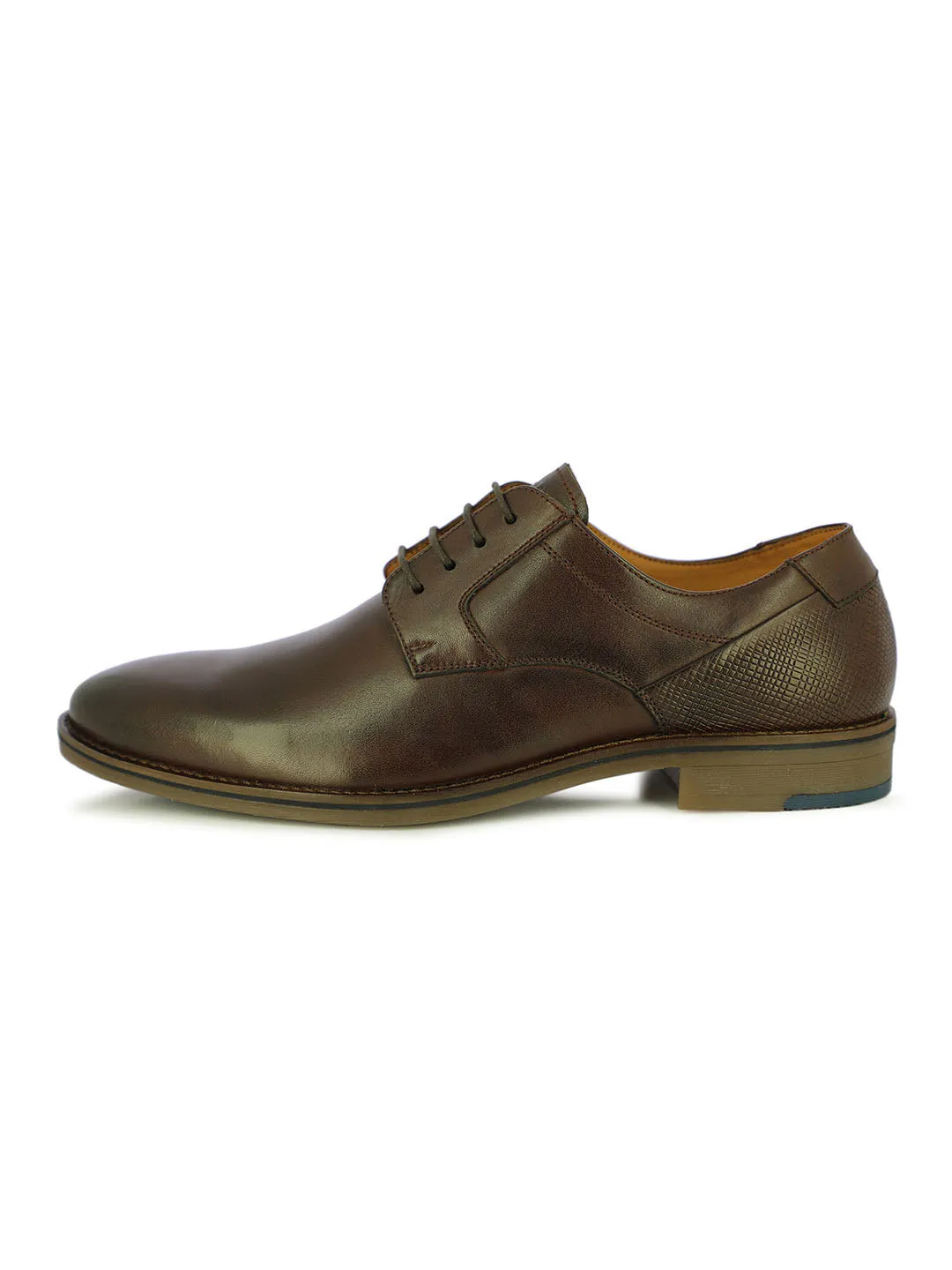 Berny Men's Dark Brown Wingtip Formal Shoes