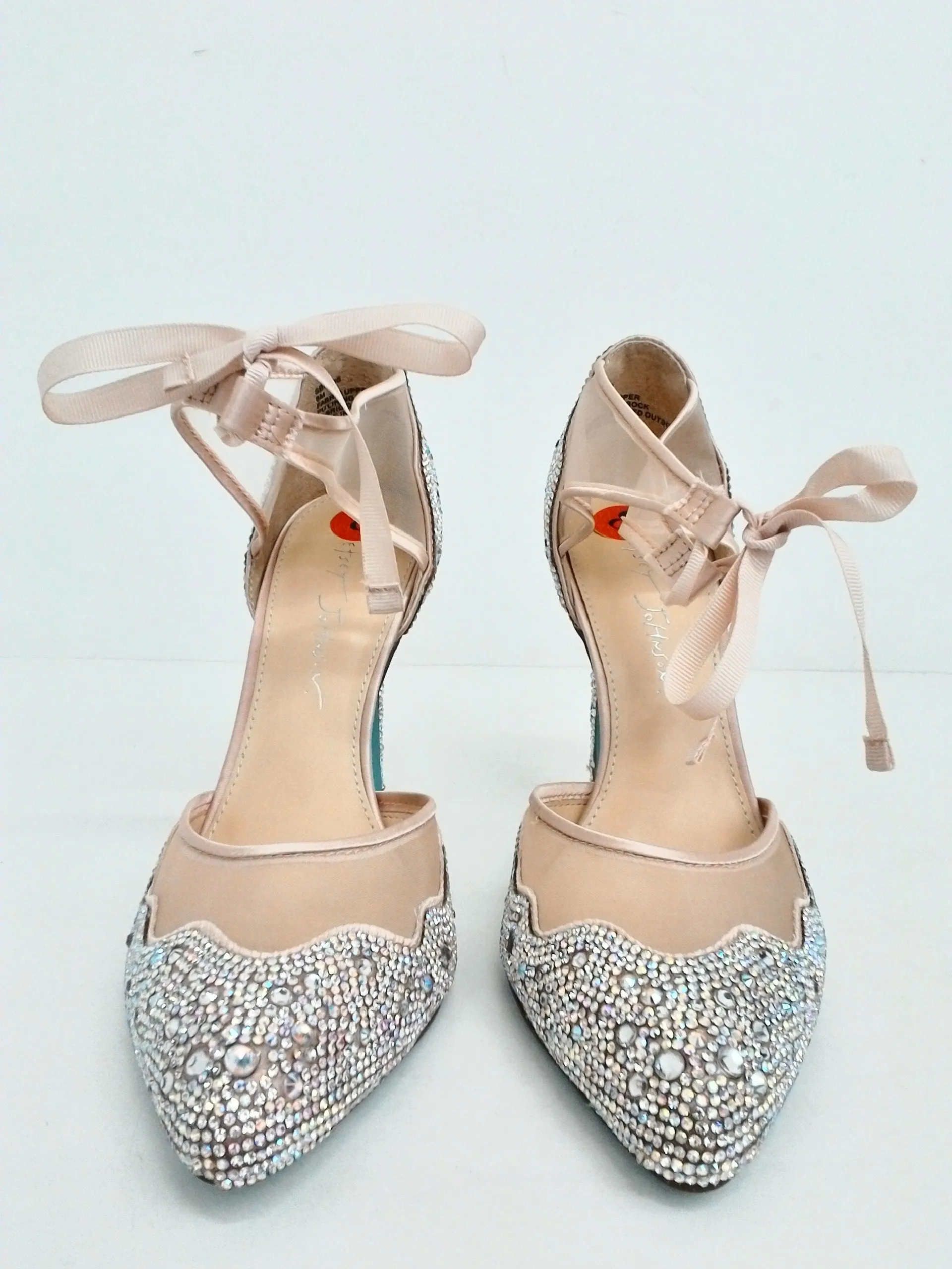 Betsey Johnson Women's Iris Silver/Nude Pumps Size 8 M