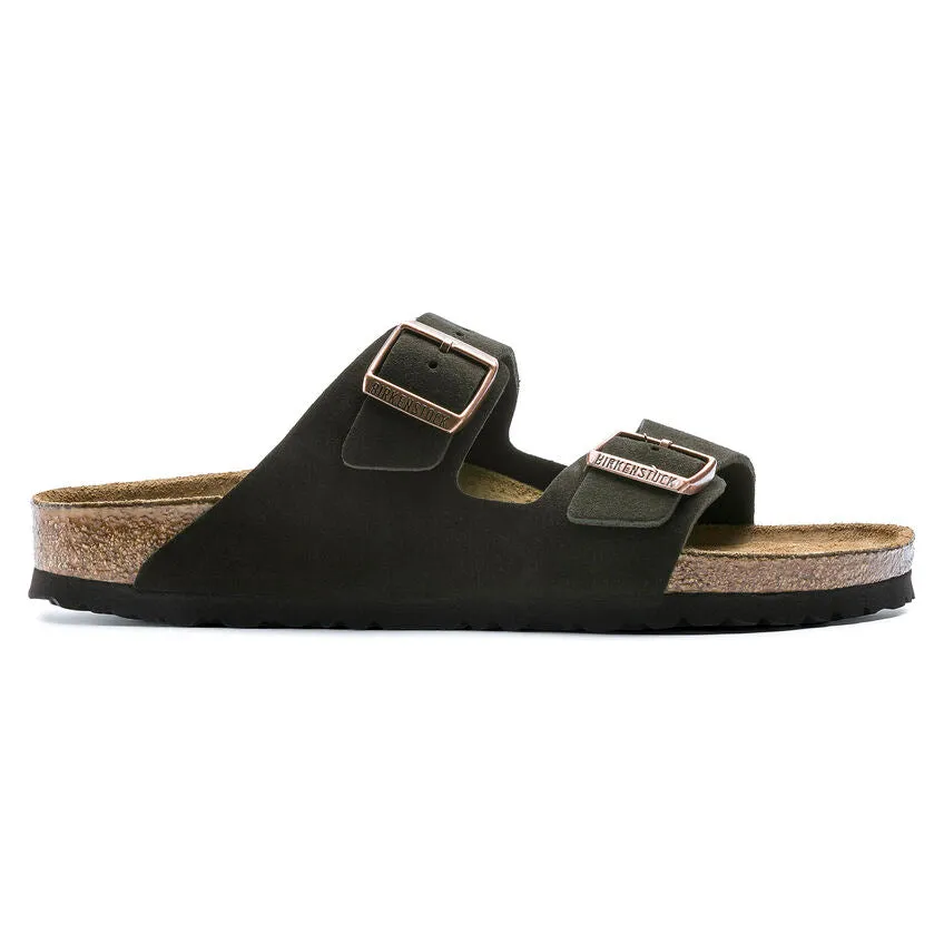 'Birkenstock' Women's Arizona Suede Leather Sandal - Mocha