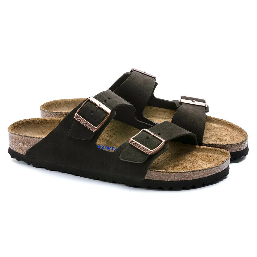 'Birkenstock' Women's Arizona Suede Leather Sandal - Mocha