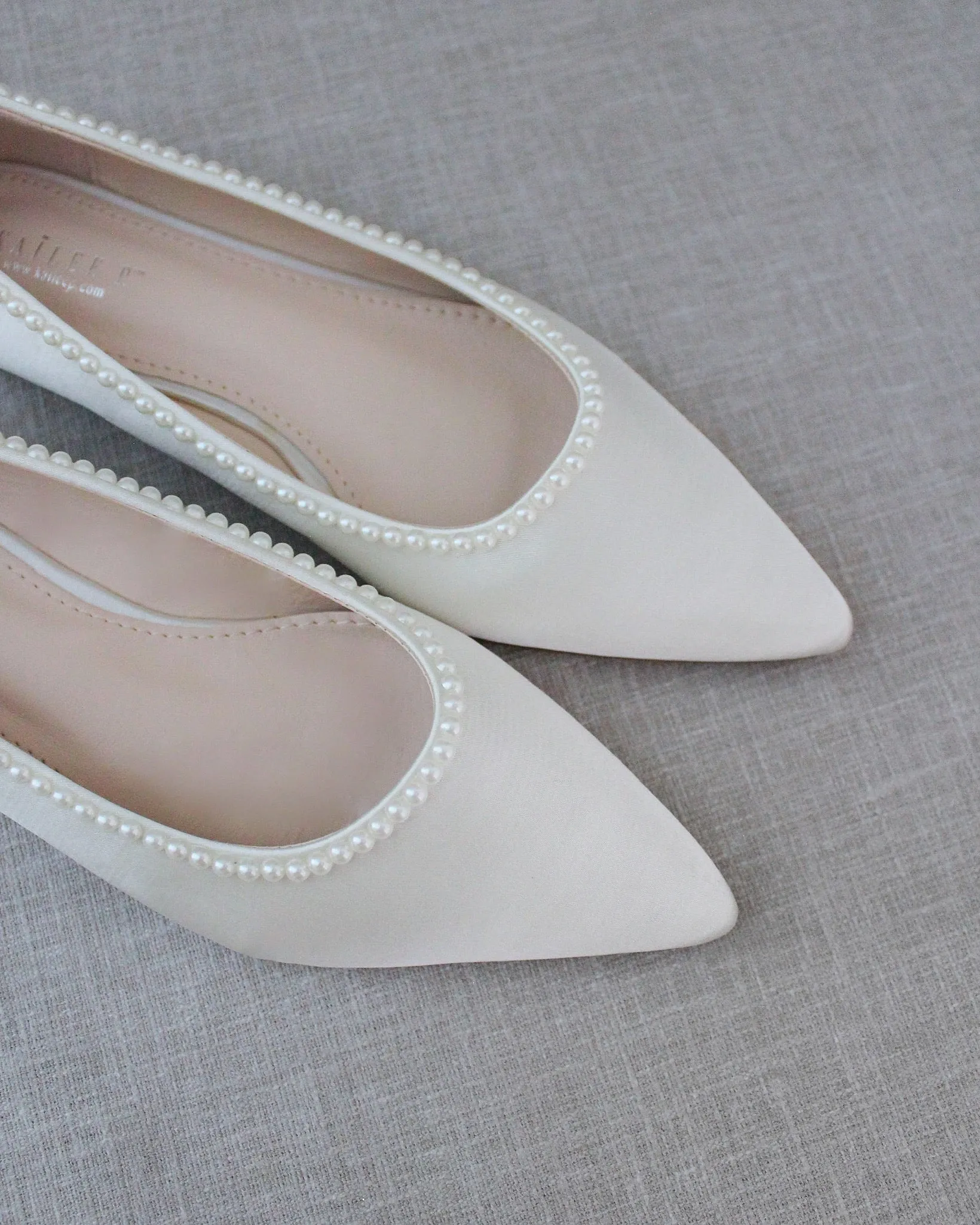 Bridal Flats with Mini Pearls