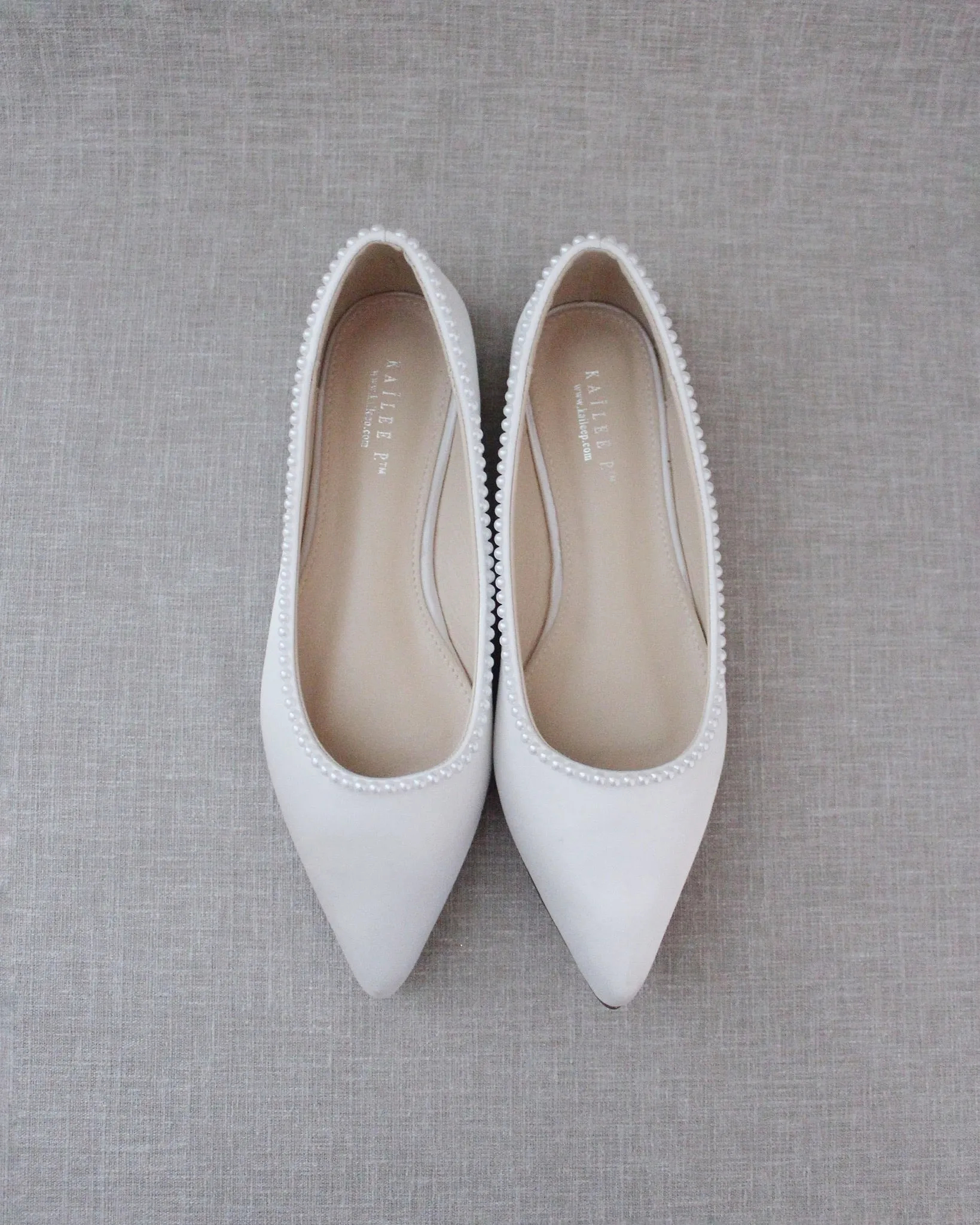 Bridal Flats with Mini Pearls