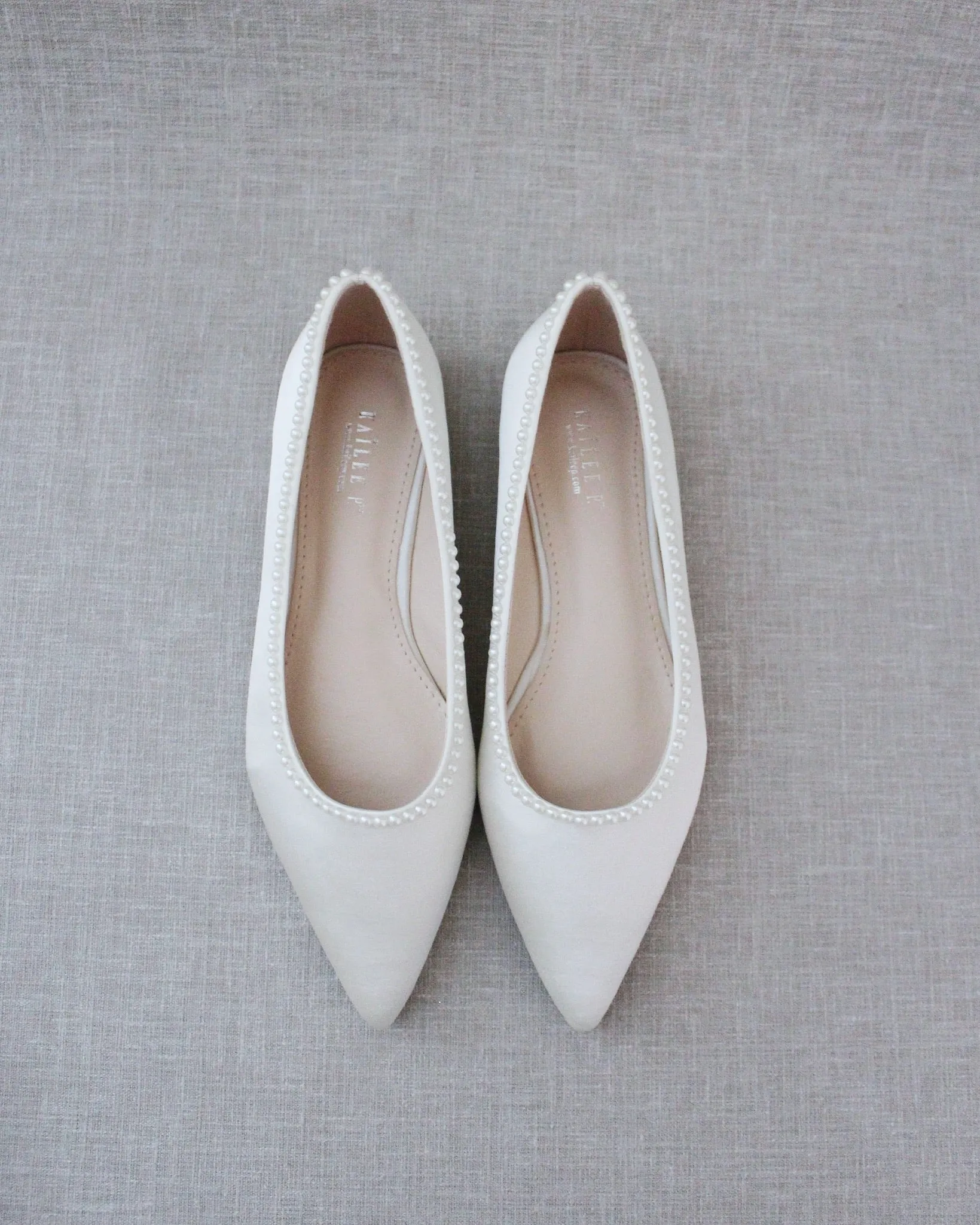 Bridal Flats with Mini Pearls