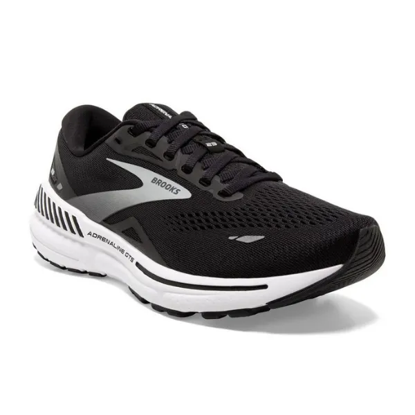 Brooks Men's Adrenaline GTS 23 Black/White/Silver