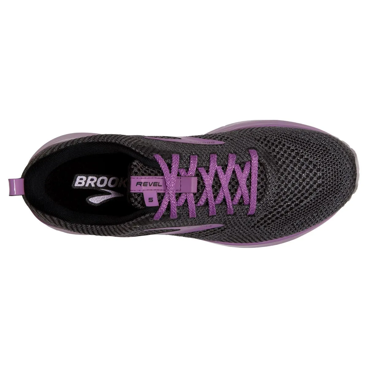 'Brooks' Women's Revel 5 - Black / Ebony / Pale Pansy