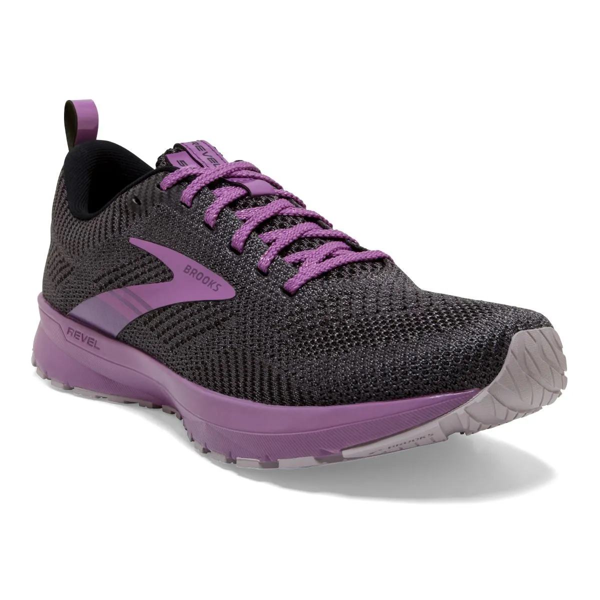 'Brooks' Women's Revel 5 - Black / Ebony / Pale Pansy