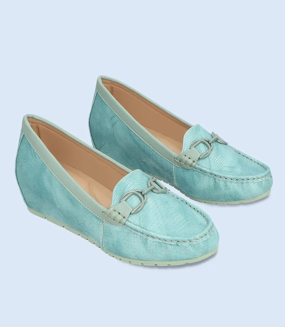 BW8299-MINT-Women Comfort Moccasins