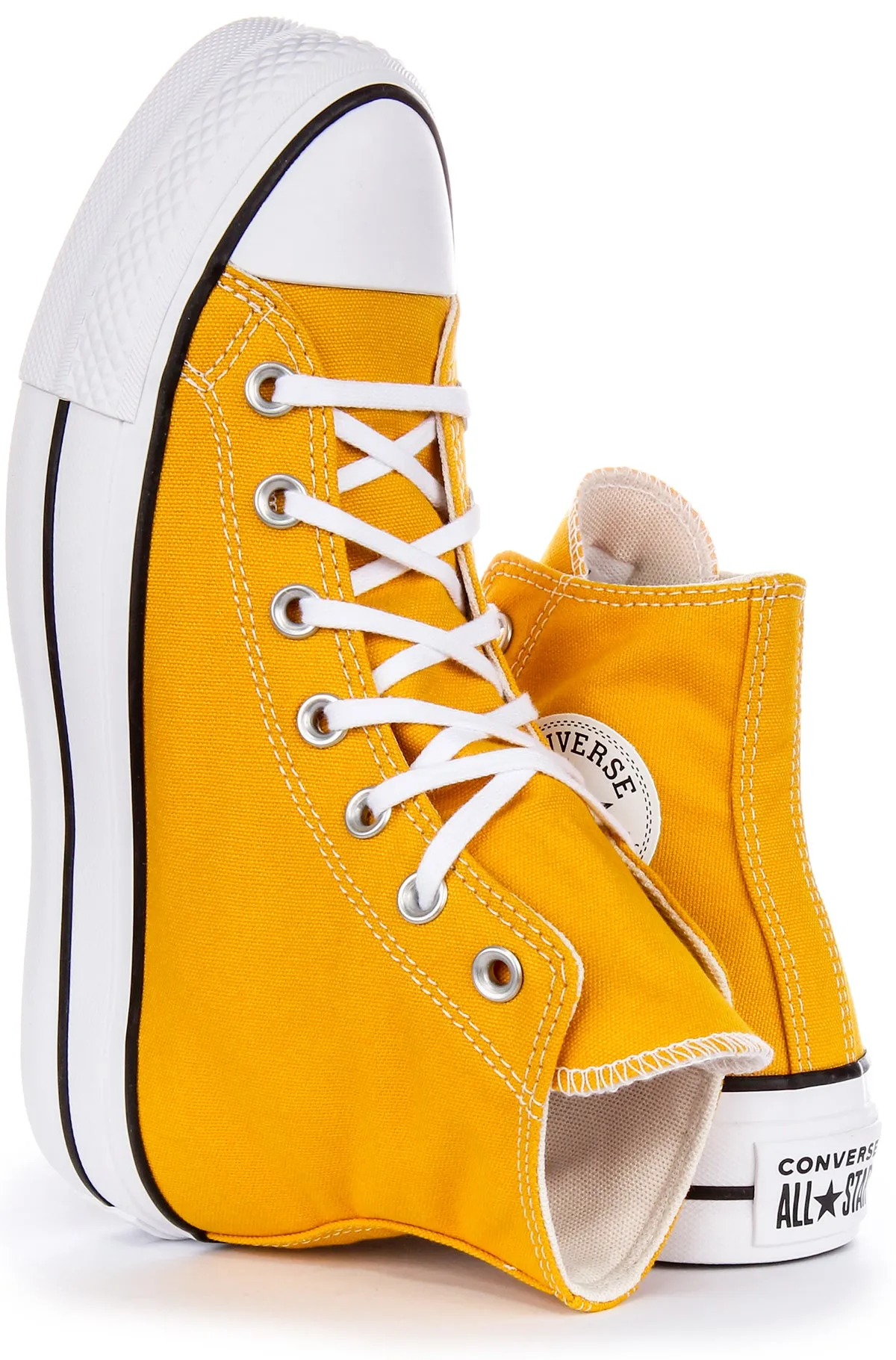 Converse All Star Lift Hi A06506C In Yellow For Women