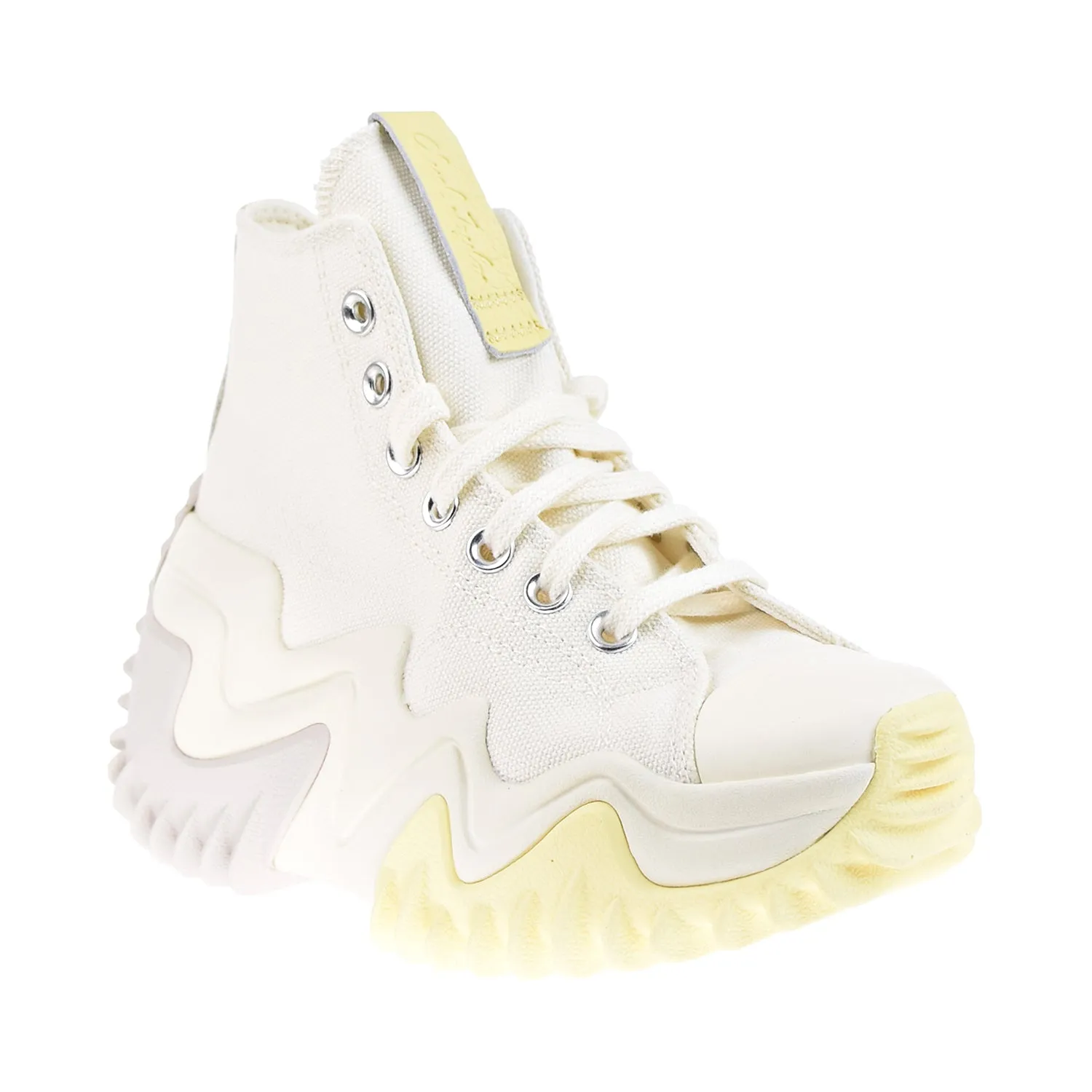 Optimized Title: Converse Run Star Motion Hi Mens Sneakers in Amarillo and Egret Colorway