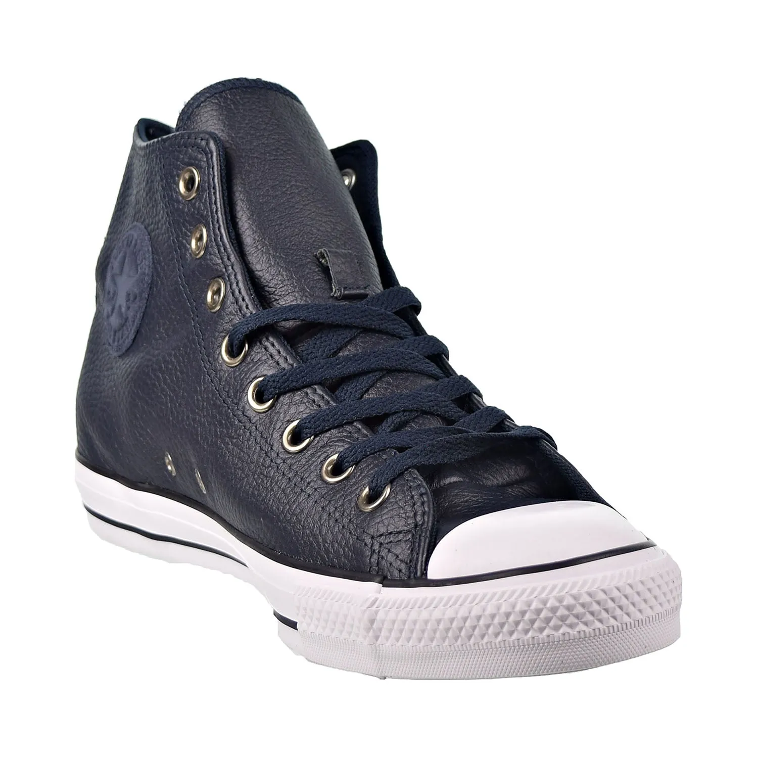 Converse Chuck Taylor All Star Hi Leather Men's Shoes Dark Obsidian Blue