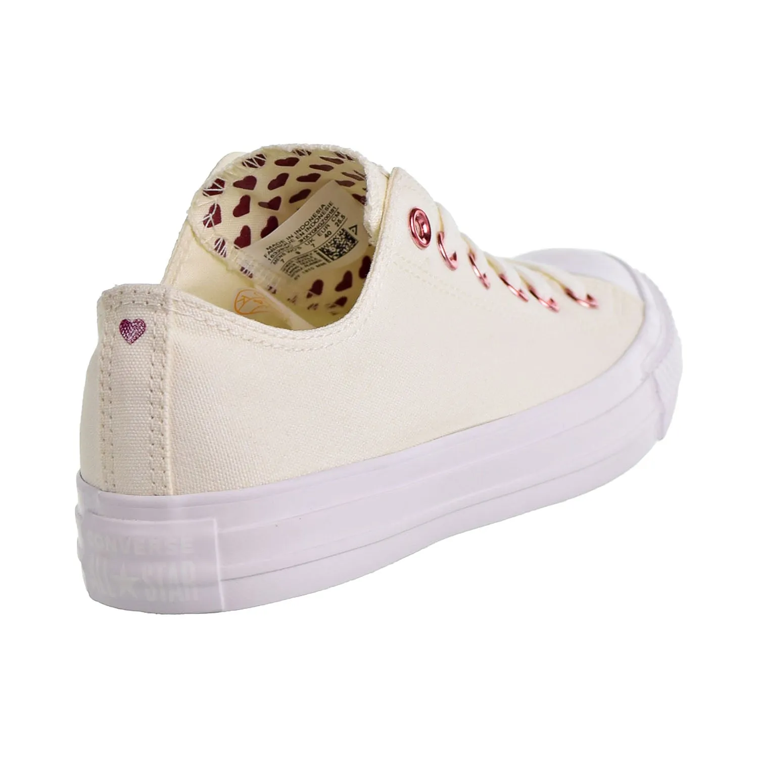 Converse Chuck Taylor All Star Ox Hearts Unisex Shoes Egret/Rhubarb/White