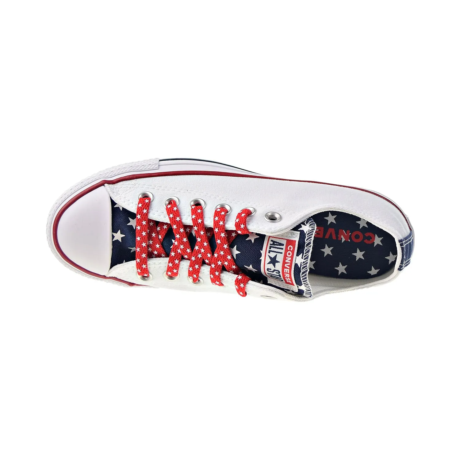 Converse Chuck Taylor All Star Ox Stars & Stripes Men's Shoes White-Red