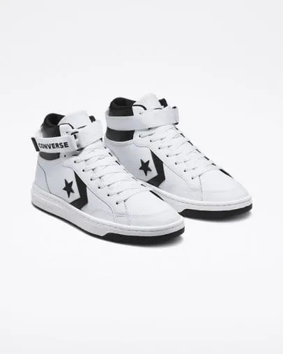 CONVERSE UNISEX PRO BLAZE CUP REMOVABLE STRAP MID WHITE SHOES