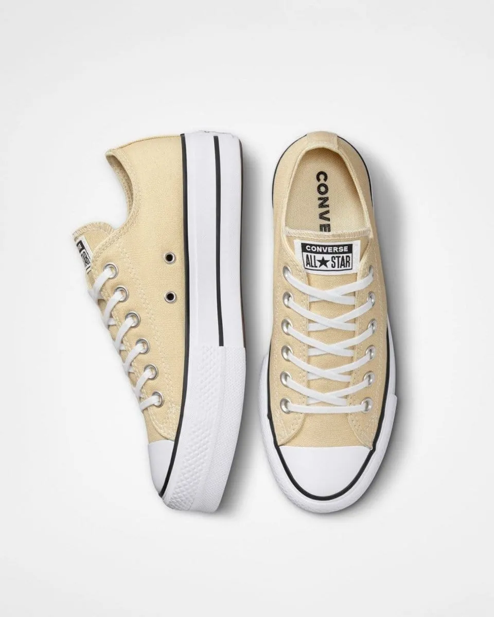 CONVERSE WOMEN'S CHUCK TAYLOR ALL STAR LIFT LOW TOP OAT MILK SHOE