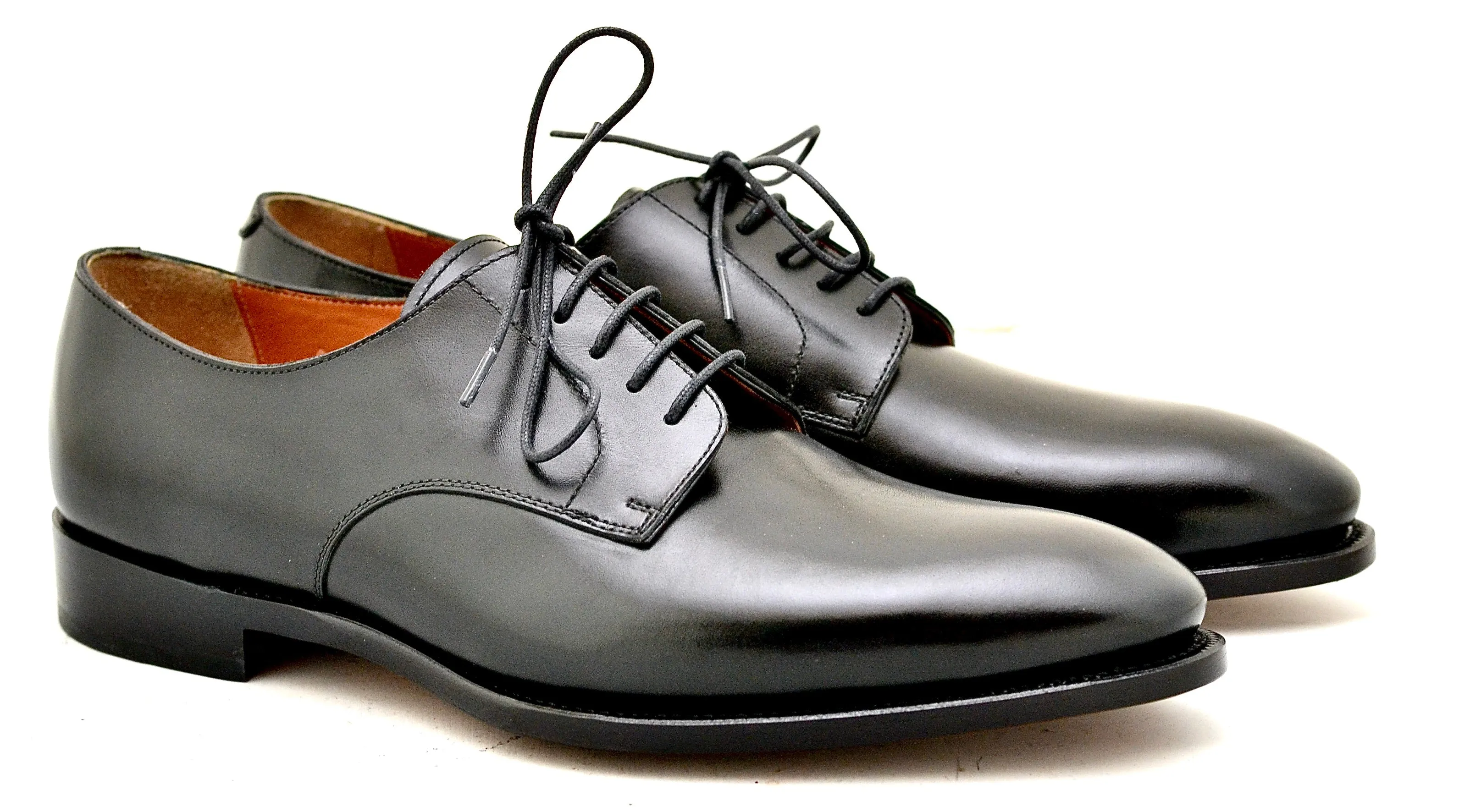 Derby shoe |  Black  | Calf | wide fit