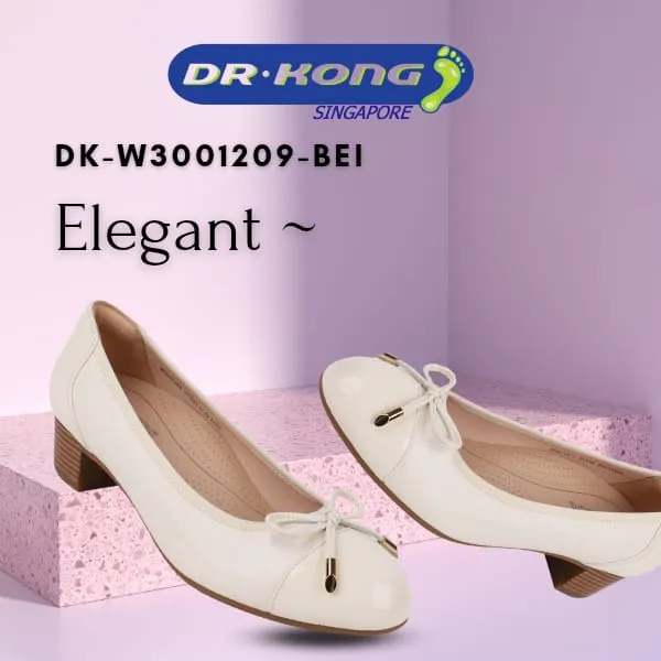 DR.KONG WOMEN COMFORT HEEL SHOES DK-W3001209-BEI(RP : $189)