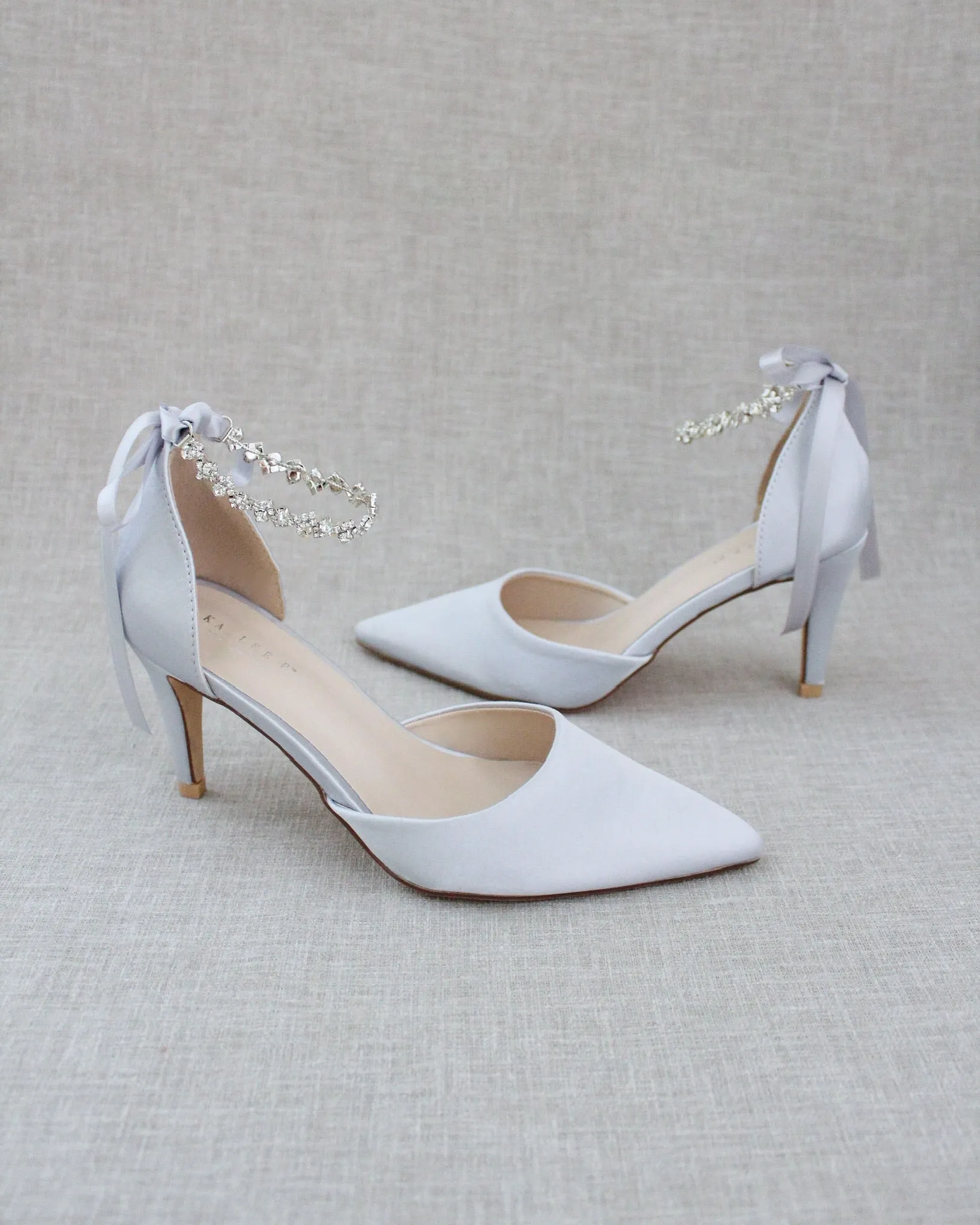 Evening Pumps with Amaryllis Crystal Strap