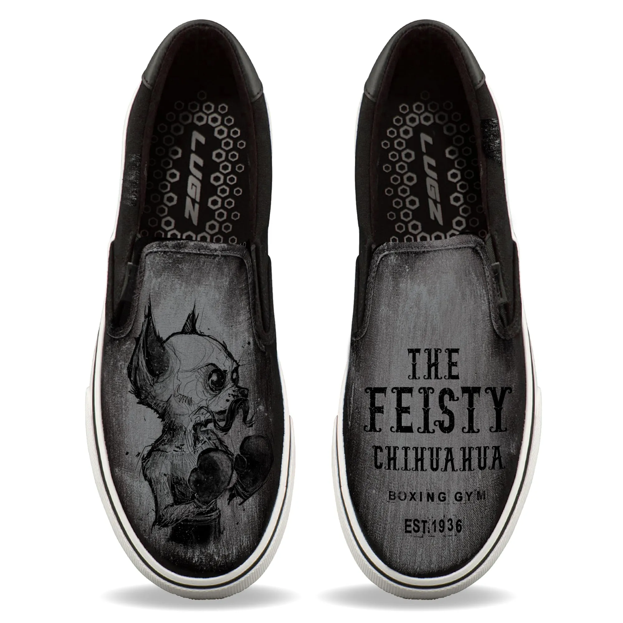 Feisty Chihuahua Unisex Slip-Ons