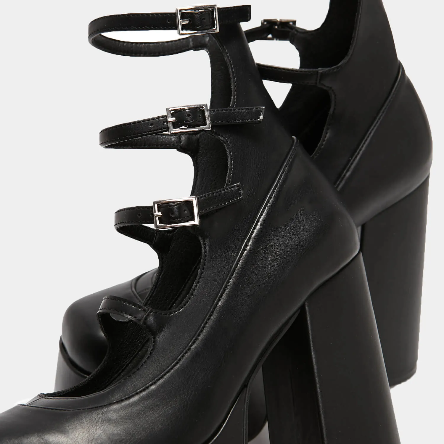 Gurren Strappy Platform Heels