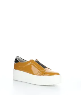 MONA OCHRE/BLACK Elasticated Shoes