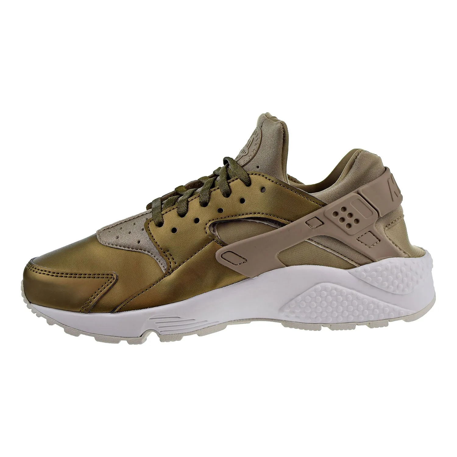 Nike Air Huarache Run PRM TXT Women's Running Shoes Khaki / Summit White