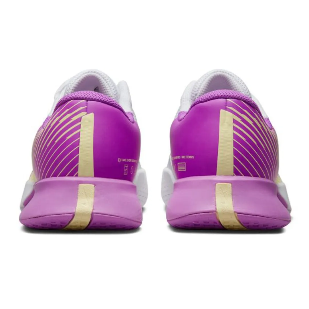 Nike Air Zoom Vapor Pro 2 HC Women Hard-Court Tennis Shoes - White/Citron Tint-Fuchsia Dream-Earth