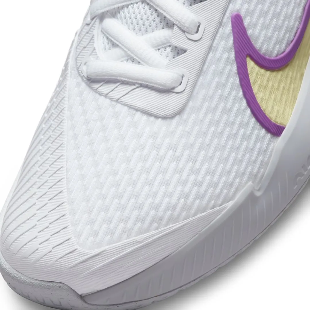 Nike Air Zoom Vapor Pro 2 HC Women Hard-Court Tennis Shoes - White/Citron Tint-Fuchsia Dream-Earth