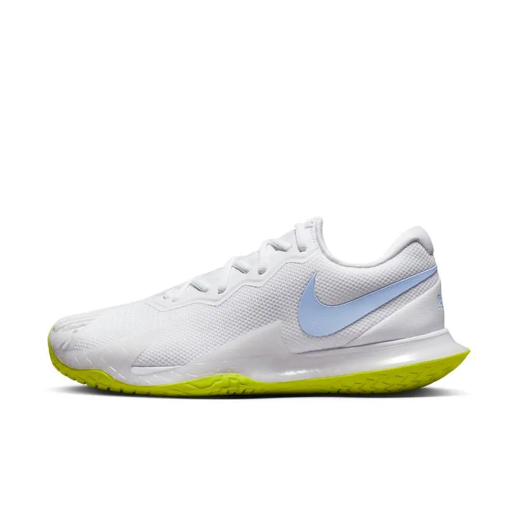 Nike Court Zoom Vapor Cage 4 Rafa Men Hard Court Tennis Shoes -  White/Cobalt Bliss-Bright Cactus