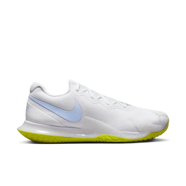 Nike Court Zoom Vapor Cage 4 Rafa Men Hard Court Tennis Shoes -  White/Cobalt Bliss-Bright Cactus