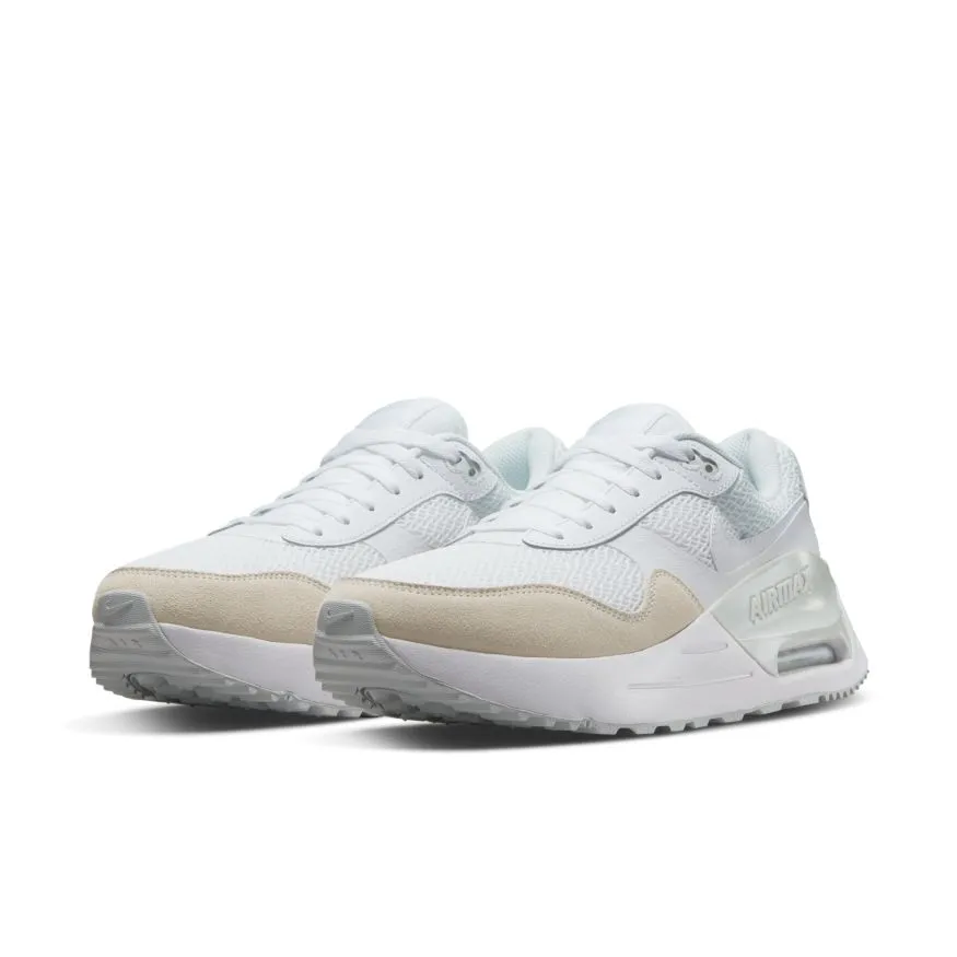 NIKE MEN'S AIR MAX SYSTM WHITE SHOES