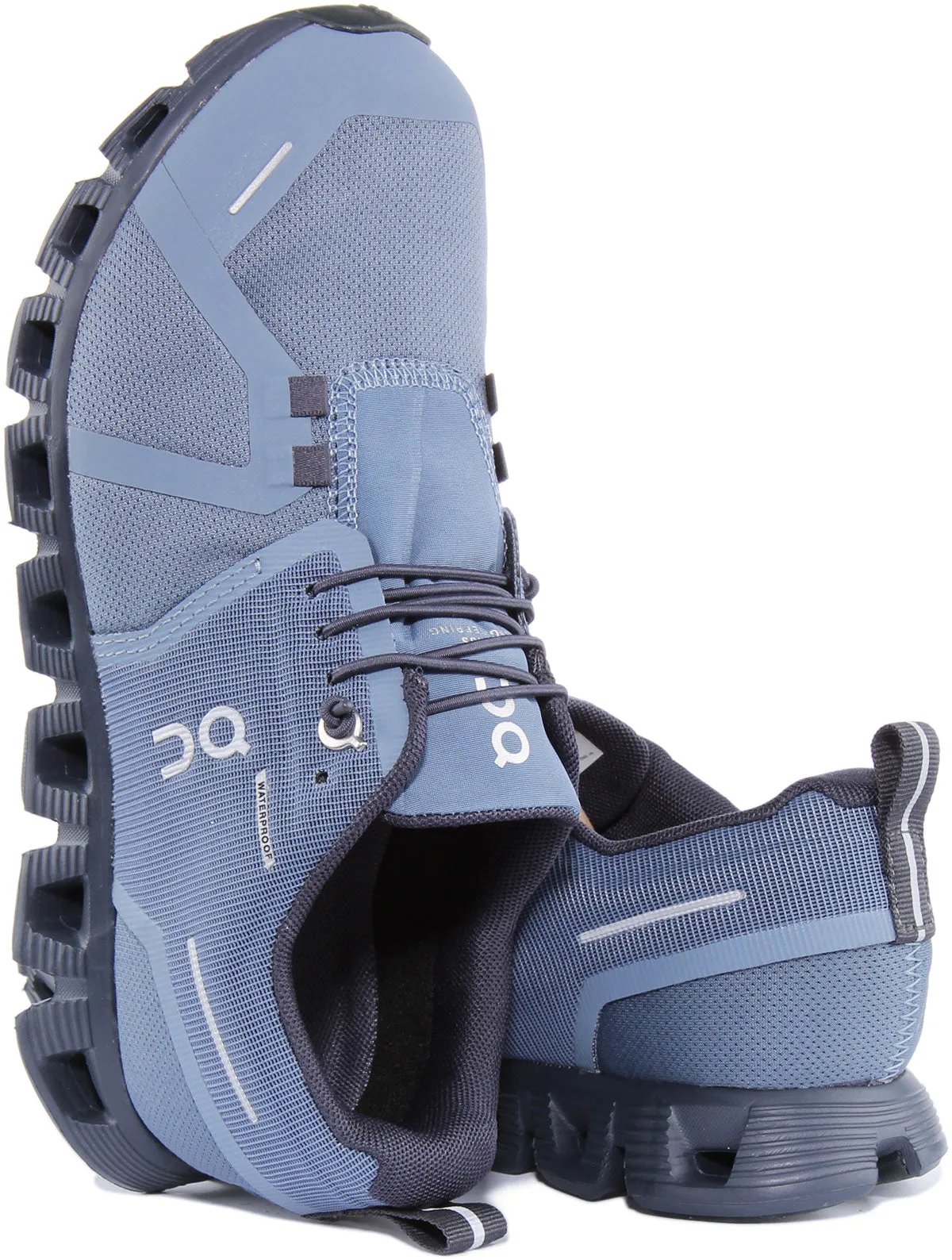 On Running Cloud 5 Waterproof In Blue For Women