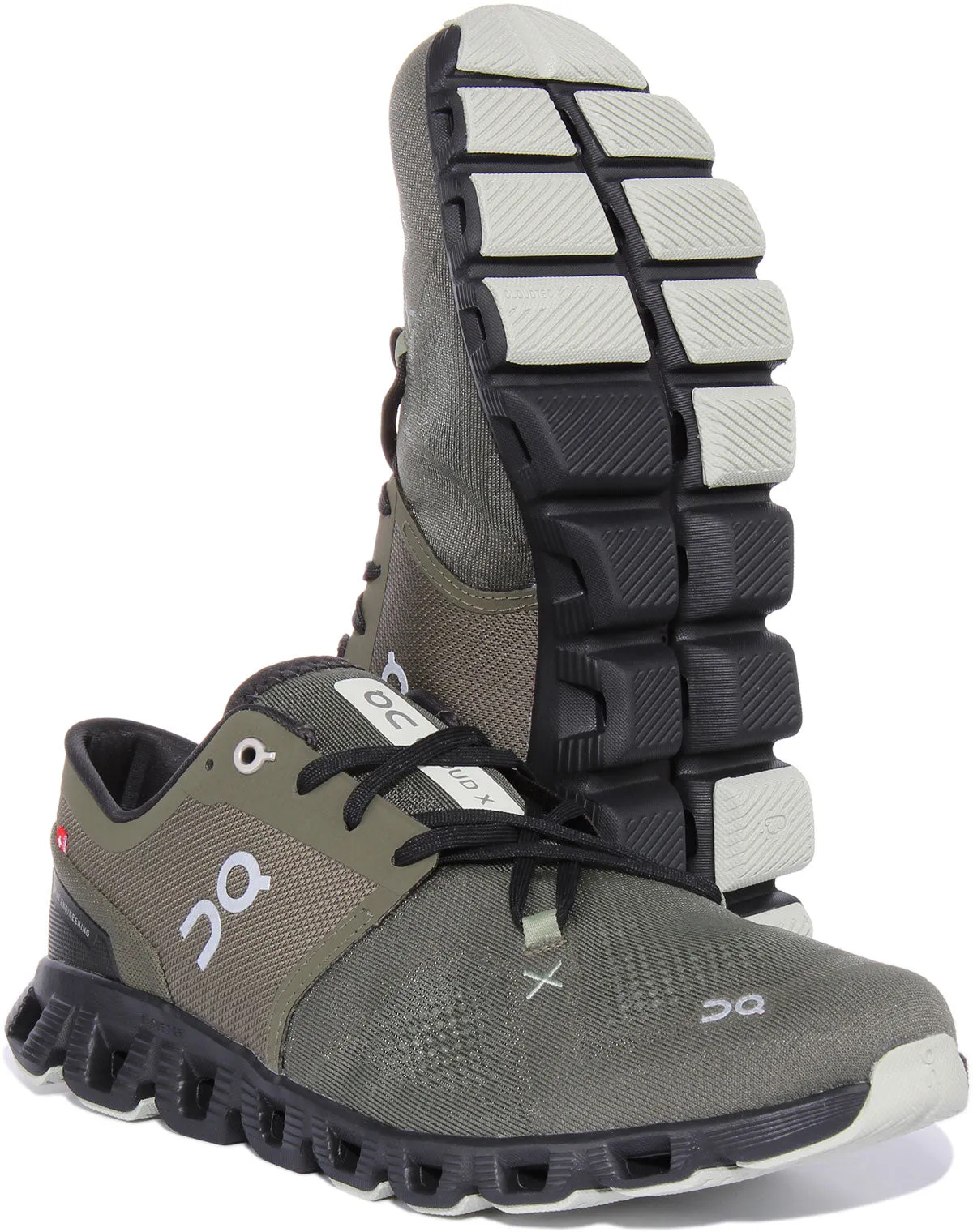 On Running Cloud X 3 In Olive For Men