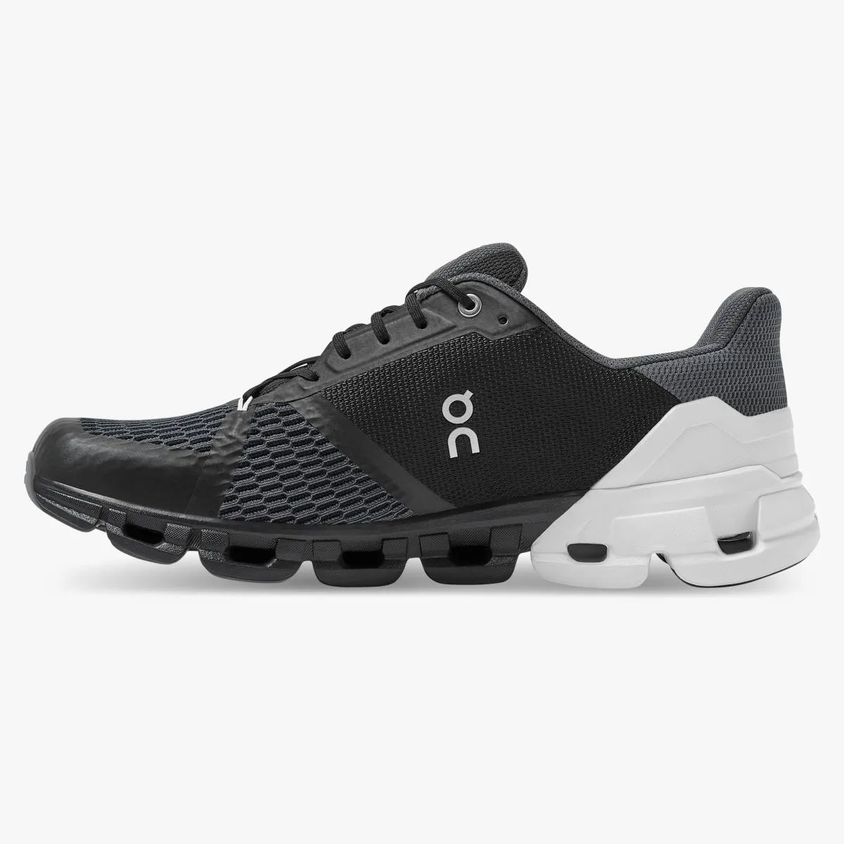 'On Running' Men's Cloudflyer - Black / White (Wide)