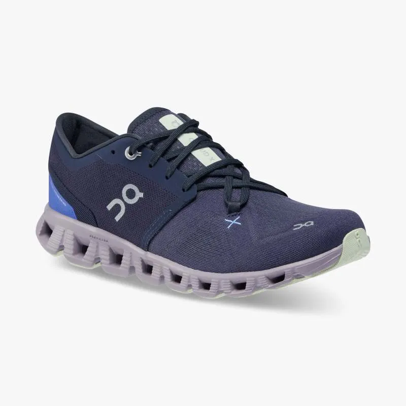 'On Running' Women's Cloud X 3 - Midnight / Heron