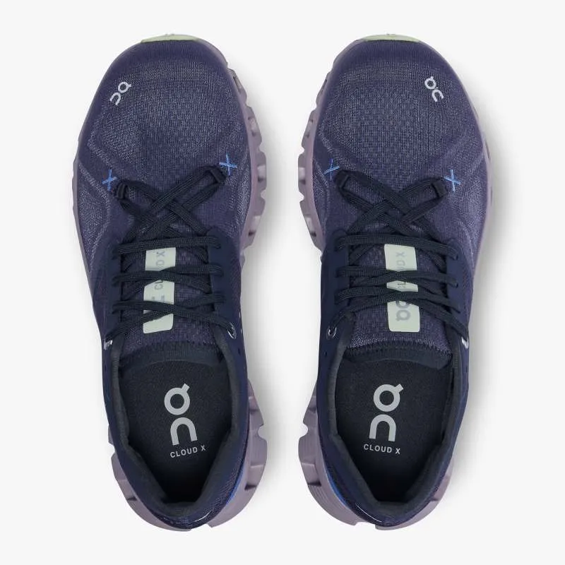 'On Running' Women's Cloud X 3 - Midnight / Heron