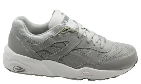 Puma Trinomic R698 Core Leather Men Trainers Running Shoes Grey 360601 03 X45B