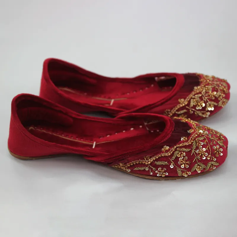 Red Fancy Khussa for women